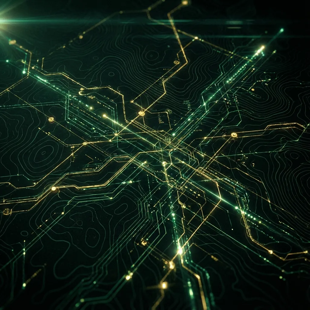 Central Queensland Map Network Background